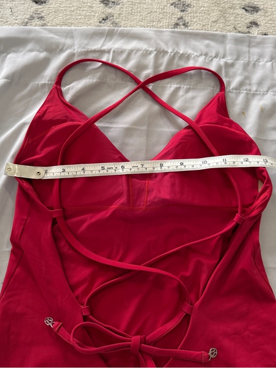 Lululemon Weave The Waves One Piece Swimsuit Red Strappy Back Small Sz 4-6? - Picture 9 of 12